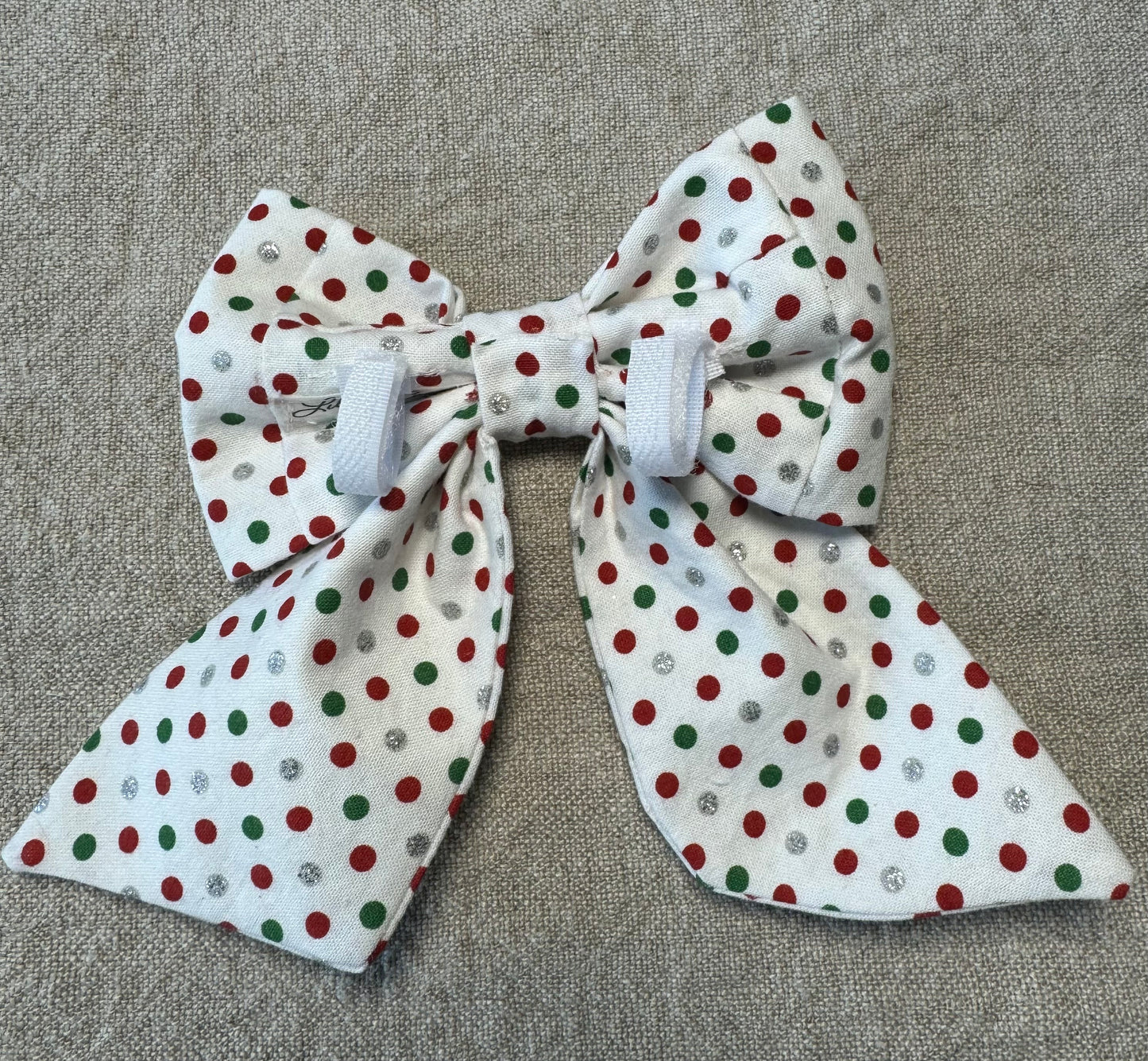 Holiday Polka Dot Bow