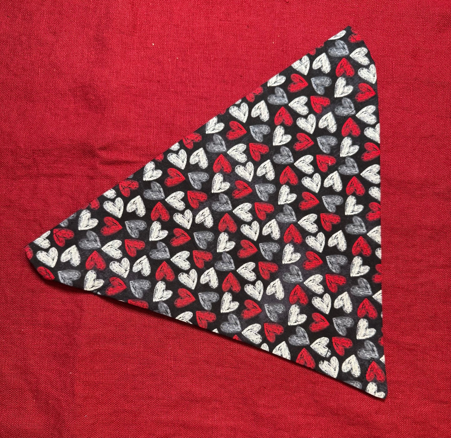 Red, White & Gray Valentine Hearts
