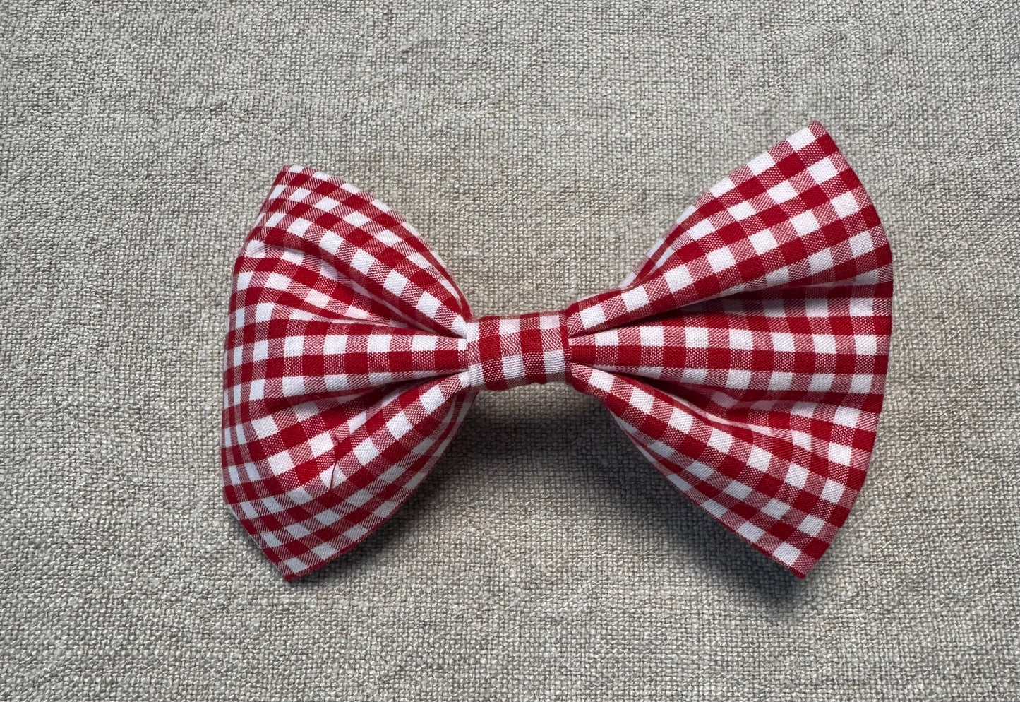 Red Gingham Bow Tie