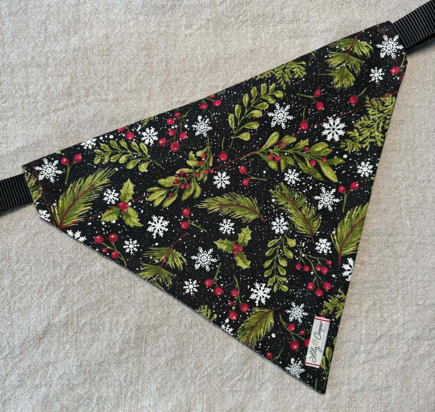 Pine Trees and Holly Berries