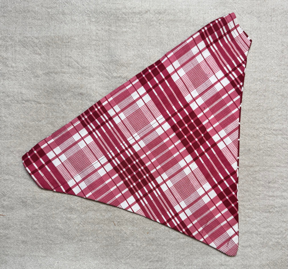 Maroon and White Design & Plaid