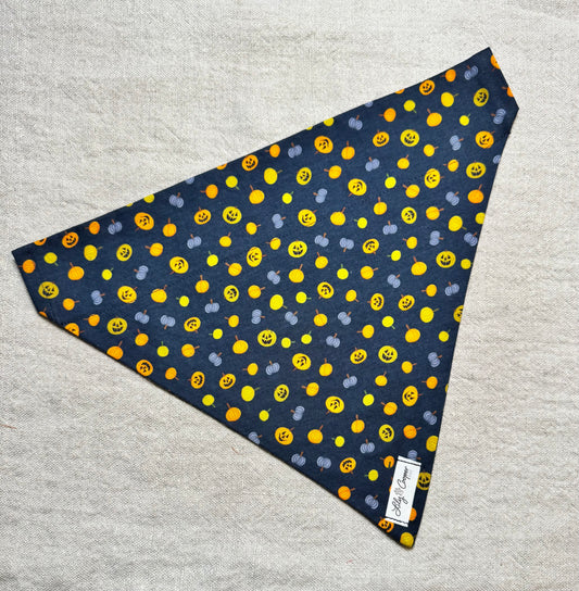 Navy Blue Pumpkins and Bats