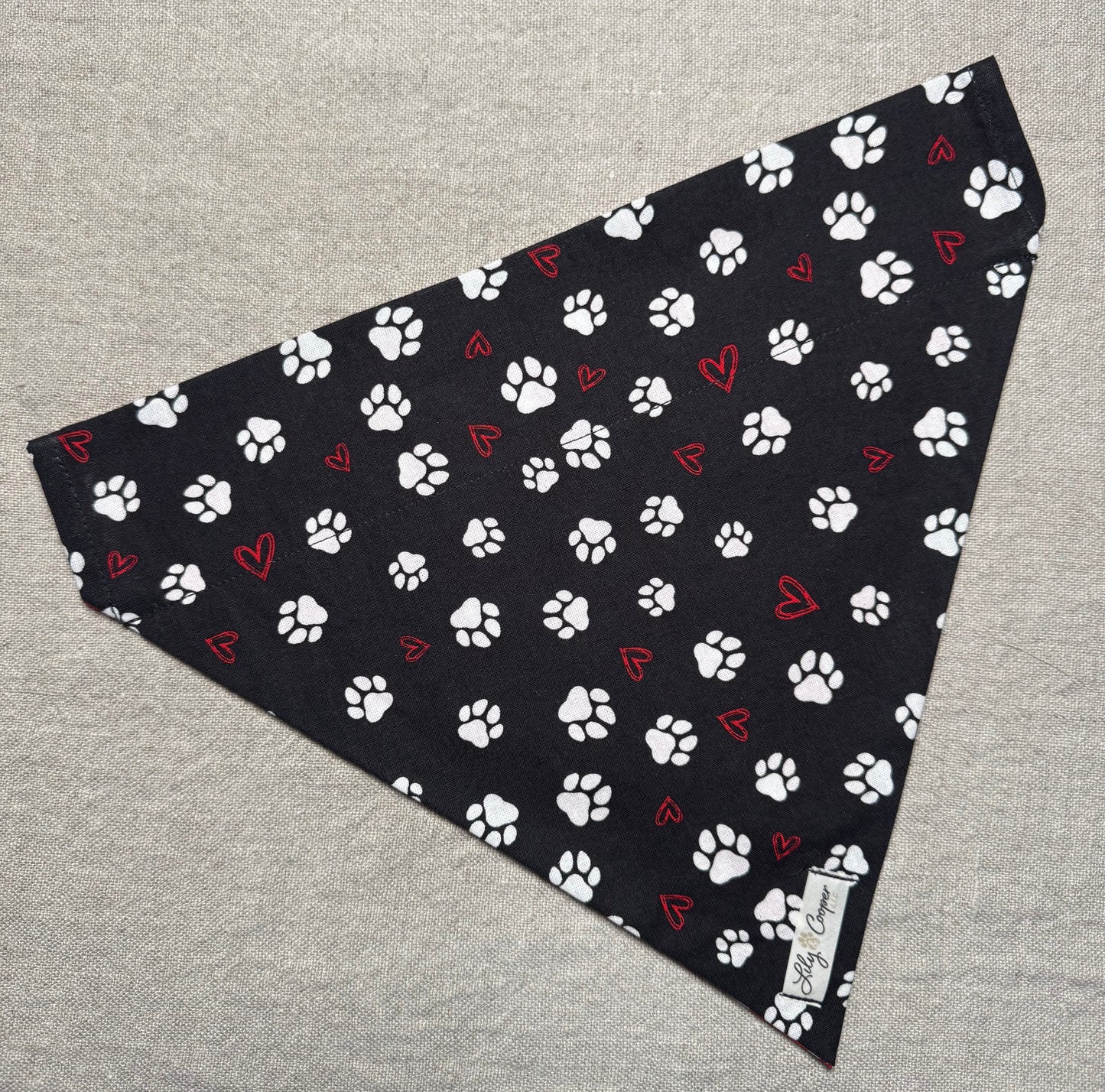 Black and Red Dog Paws