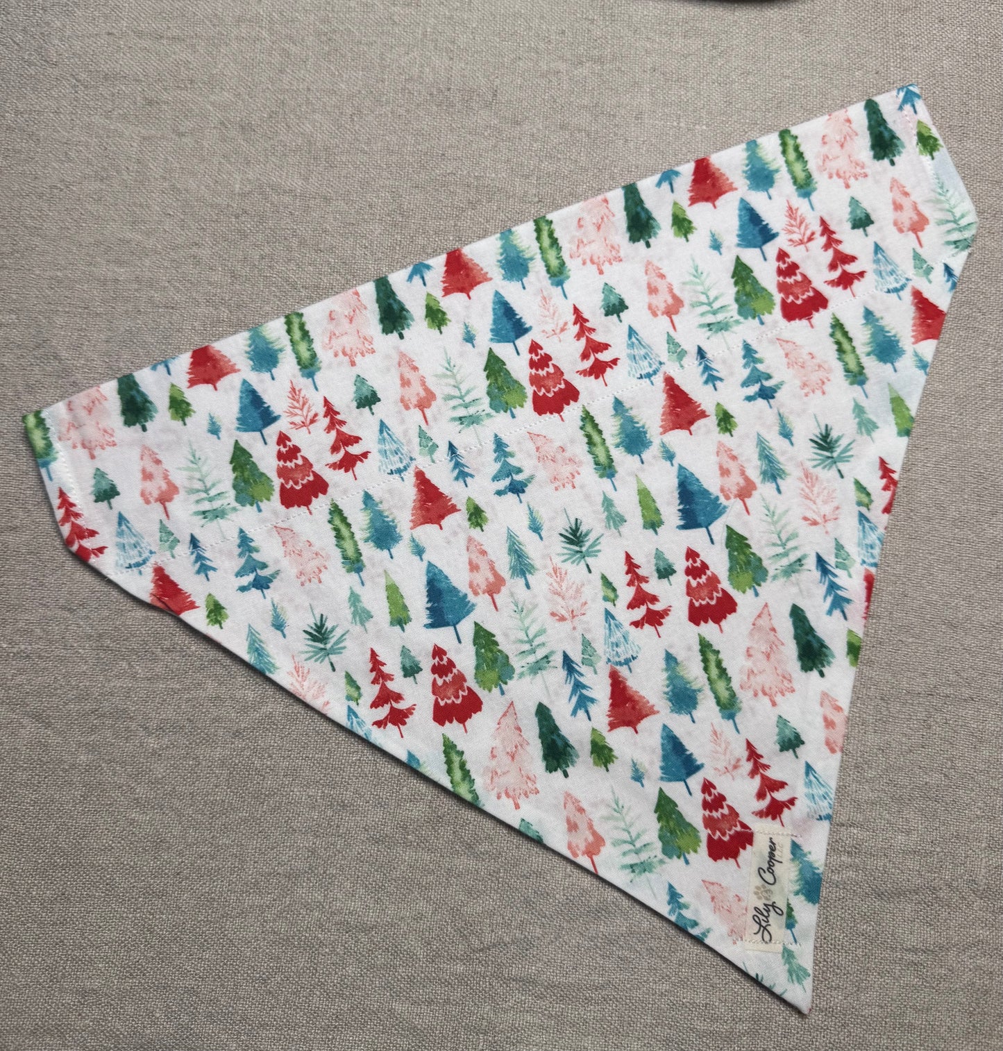 Watercolor Trees and Candy Canes