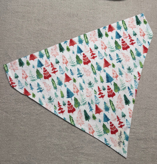 Watercolor Trees and Candy Canes