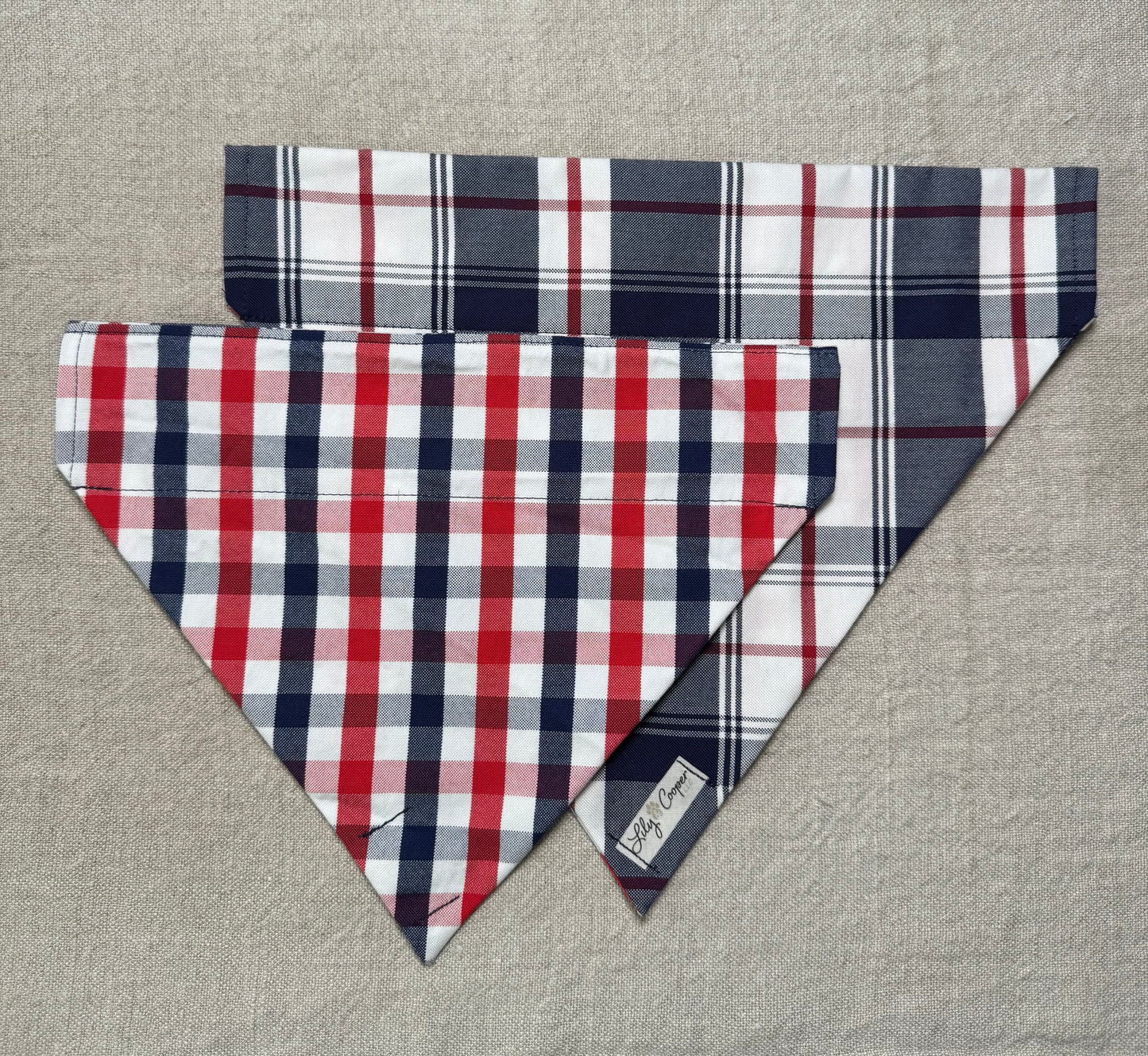 Blue, White & Red Plaid