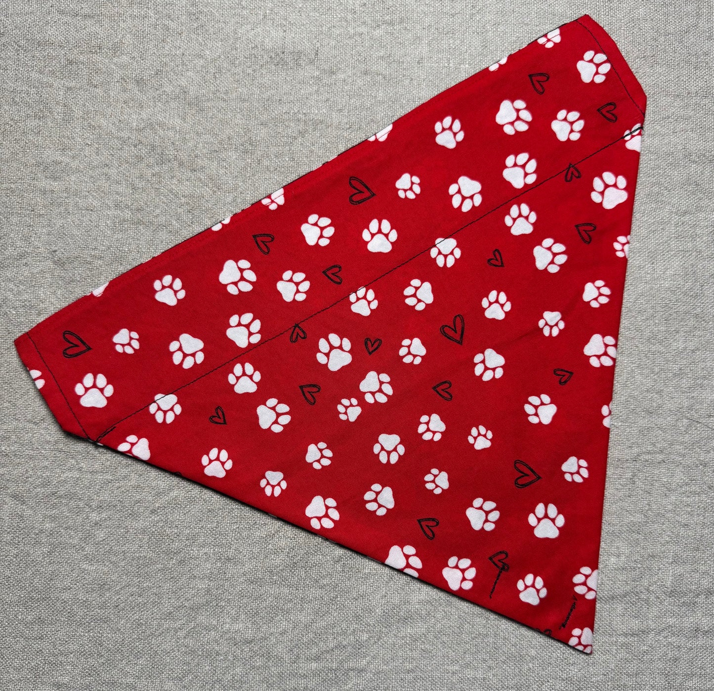 Black and Red Dog Paws