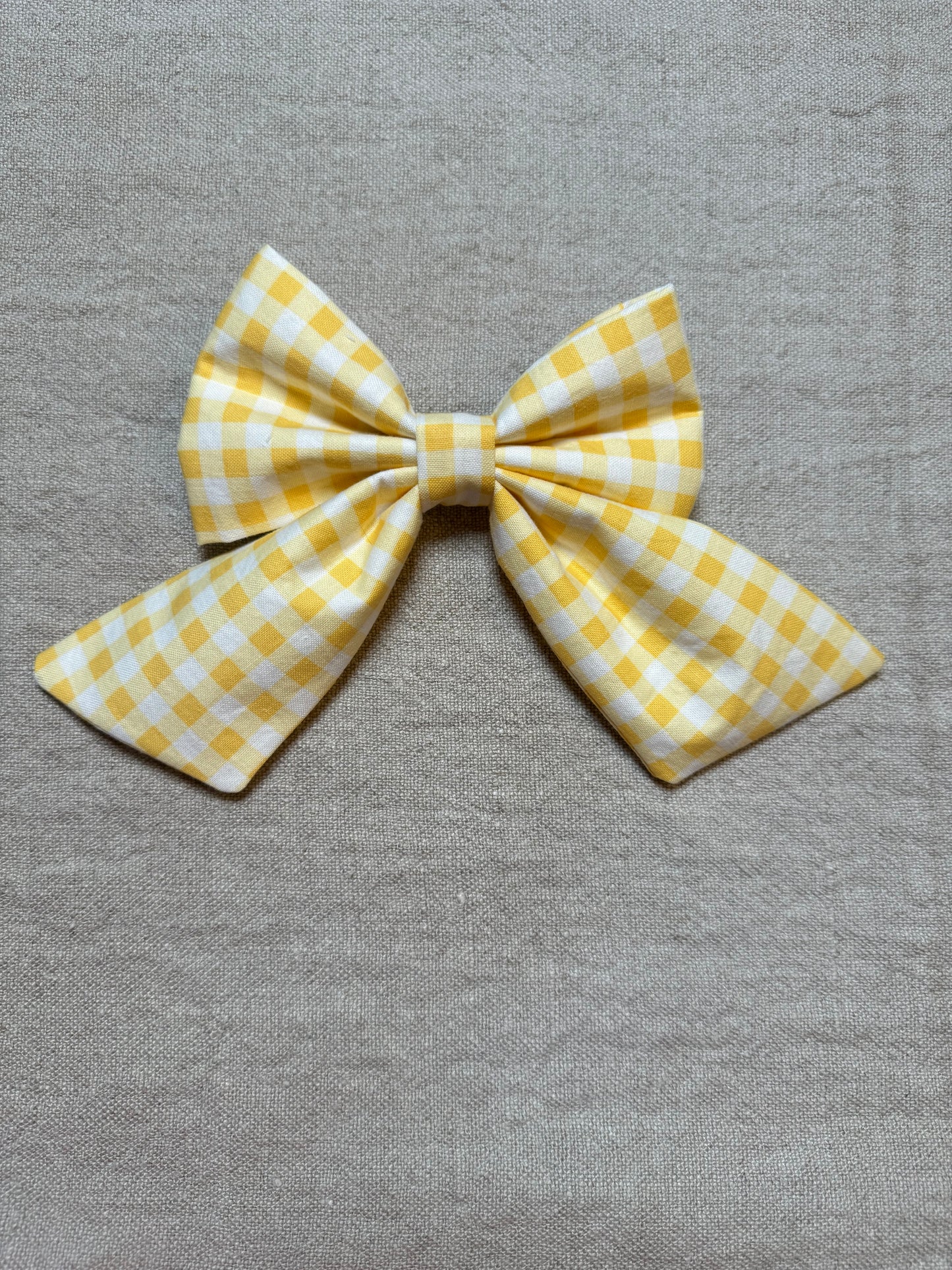 Yellow Check Bow